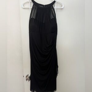 David’s Bridal halter black dress